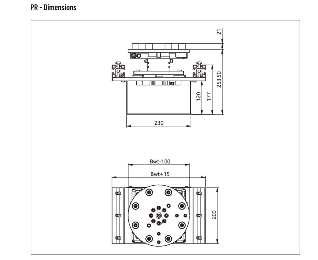 PR Lift and Rotate Unit Pallet Rotary unit