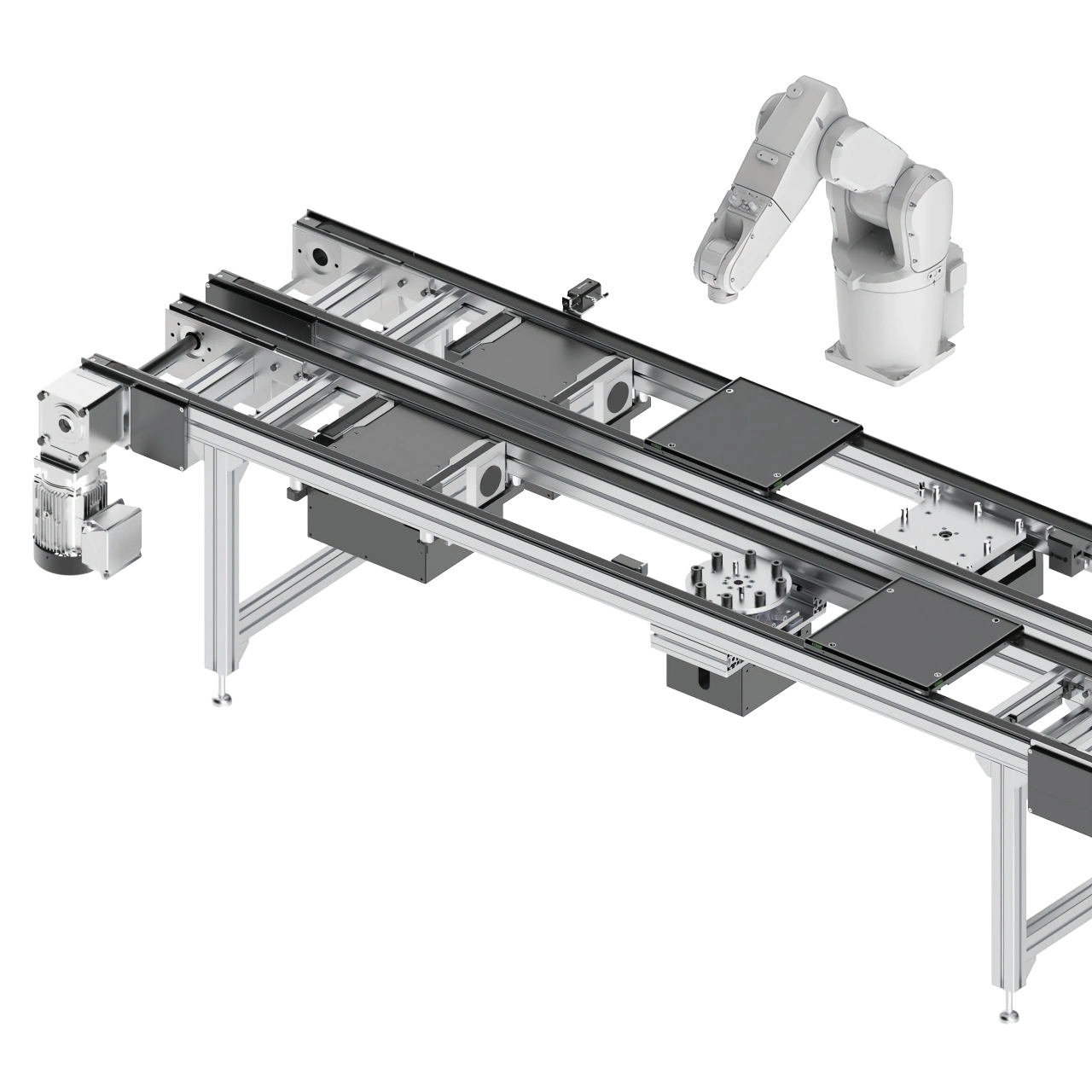 Vitrans Multi lane Pallet Conveyor System4