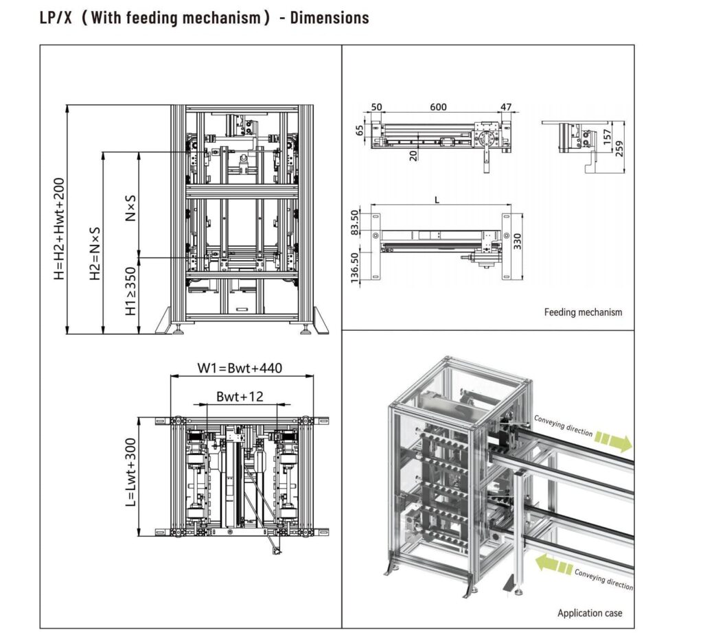 dimensions LPX Stepping Lifter FEEDING